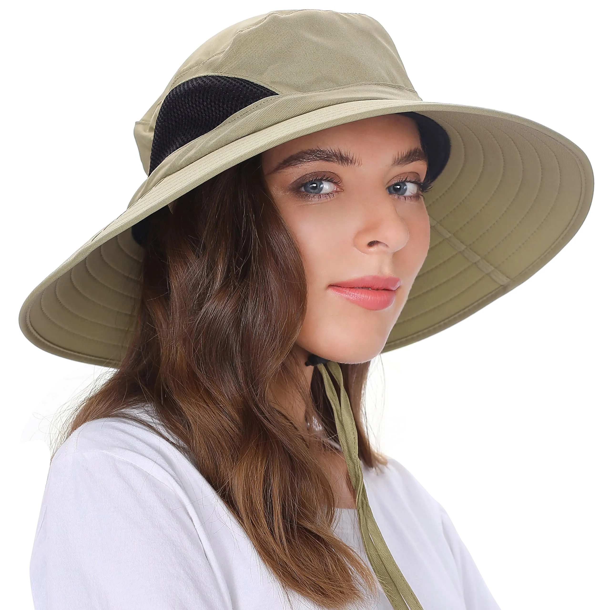 Waterproof Wide Brim Bucket Hat Foldable Sun Hat