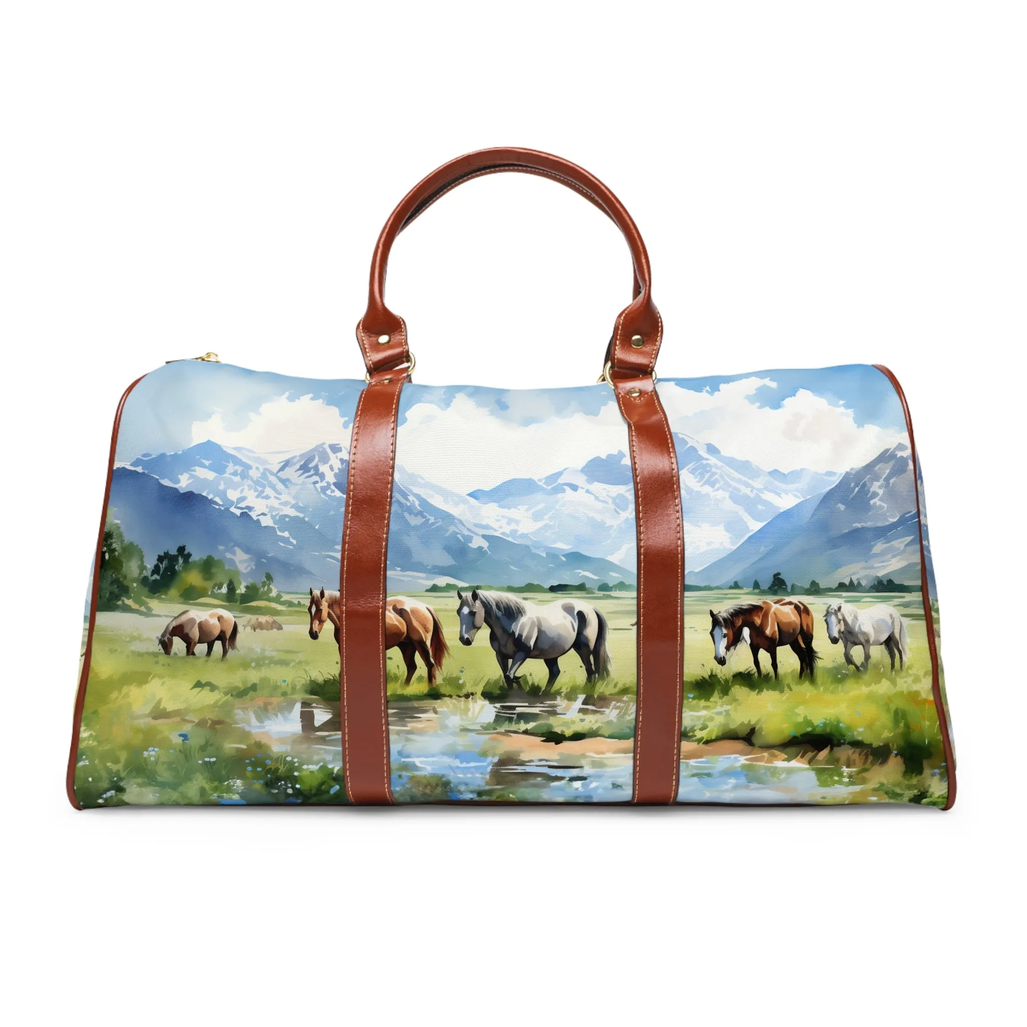 Wild Horses Art Travel Bag - Bigger than most duffle bags, tote bags and even most weekender bags!